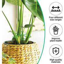 4 Pcs Durable Plant Support Clips, Plant Anti-Dumping Support Rod Green Plant Fixer Book Hydroponic Folding Fixing Bracket,Sturdy Stem Clamps For Climbing Plants