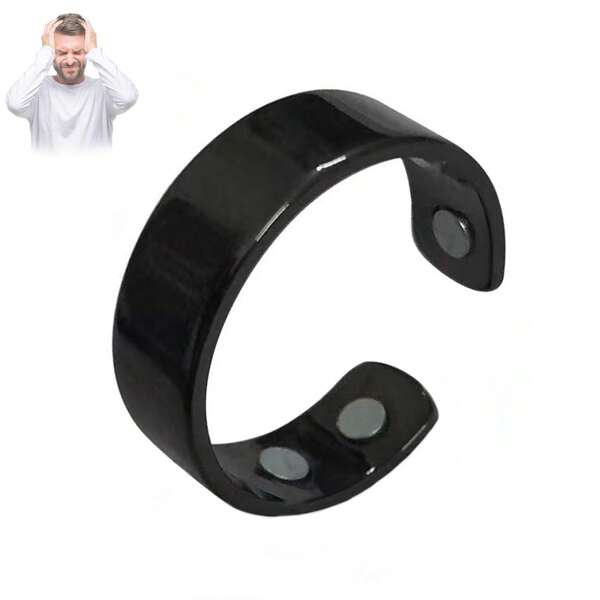 2 piezas Anillos de acupresión antirroncquidos - Promocionan una mejor calidad del sueño, sin batería, anillo para mejorar el sueño con diseño ergonómico, cómodo de llevar