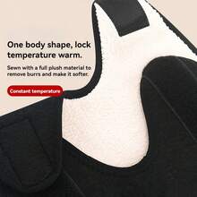 1件/2件防风膝毯秋冬加厚抓绒腿套柔软舒适羔羊毛开放式保暖护膝可调节毛绒均码适合老年人时尚男女日常防寒针织护膝 - 彩色 - 查看 11