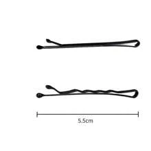 50 Stück Stahl Haarklammern, Schwarze Einteiler Haarklammern, verstärkte Seitenklammern, Pony Klammern, Haarknoten Befestigungsklammern
