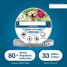 Sere Large Dog Flea & Tick Collar Over 18 Lbs, 8-Month Protection, Vet-Recommended Treatment & Prevention, Waterproof & Adjustable  Animal    PU Leather    Flea & Tick Collar - 1 包 - 查看 7