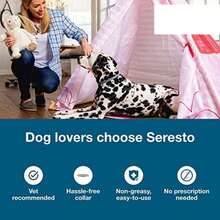 Sere Large Dog Flea & Tick Collar Over 18 Lbs, 8-Month Protection, Vet-Recommended Treatment & Prevention, Waterproof & Adjustable  Animal    PU Leather    Flea & Tick Collar - 2 gói - Xem 3