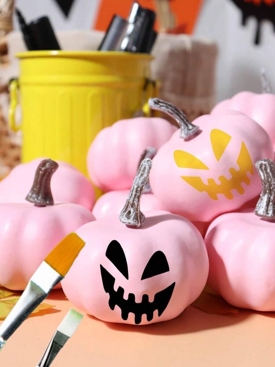1 Stück / 8 Stück / 16 Stück Halloween DIY Simulation Kürbis Schaumstoff Fake Kürbis Dekoration, Herbst Kürbis Set Thanksgiving Kürbis Dekoration Herbst Künstlicher Kürbis Realistischer Schaumstoff Kürbis