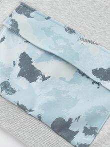 Balabala Boys Outfit Set 2025 Long Sleeve Two Pieces Casual Everyday Look - Light Gray - View 4