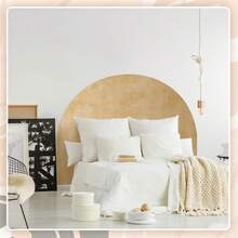 Watercolor Headboard Arch Wall Decal Boho Huge Murals Peel And Stick Arch Headboard Sticker Large Accent Bed Wall Decal Decor For Bedroom Living Room(Brown,83 X 61 Inch) - Chocolate Brown - View 6