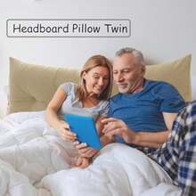 Large White Headboard Pillow Triangular Twin, Soft Wedge Pillow Headbo - 1 - View 5