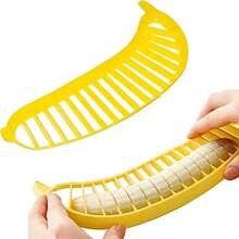 Banana Slicer - Quick And Safe Banana Cutter For Even Slices, Easy Kitchen Gadget For Kids And Adults, Perfect For Snacks, Fruit Salads, Desserts And Meal Prep