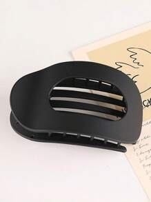 4pcs Minimalist Frosted Hollow Elliptical Large Hair Claw Clips - High-End Hair Clamps For Bun, Ponytail, Suitable For Everyday, Outing, Sports, Dining, Home, Versatile Hair Accessories, Great Mother's Day, Thanksgiving, New Year Gift