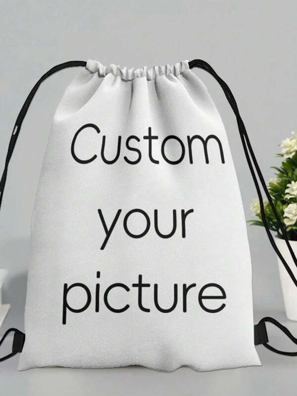 Mochila com cordão personalizada (1 unidade), foto personalizada, bolsa de viagem exclusiva, mochila leve com cordão, adequada para esportes, uso diário, natação, academia, atividades extracurriculares, material escolar, volta às aulas, presente escolar, para escritório, para escola, para sala de aula, para presentear professores, para universidade, para colegas, para dormitórios, para professores, para meninos e meninas, para adolescentes, alunos do ensino fundamental II, alunos do ensino médio, alunos do ensino médio, estudantes universitários, calouros, alunos do segundo ano, alunos dos anos iniciais, multiuso, grande capacidade, versátil, multifuncional, colorida, fofa, adorável, compacta, divertida, kawaii, Y2K, minimalista, para ir ao trabalho, casual de negócios, básica, personalizada, única, customizada, presente ideal para ele, presente ideal para ela, para ela, para família, amigos, namorada, para aniversários. Aniversários, Feriados/Férias, Atividades ao ar livre/Passeios/Vi