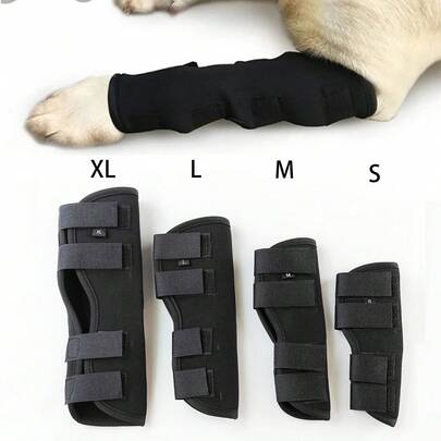 Leg Knee Pads For Dogs Recovery Bandage Anti-Lick Wound Dog Arthritis Auxiliary Fixed Joint Protector Dog Accessories