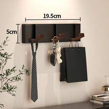 1pc Heavy Duty Folding Wall Hook Organizer - Durable & Space-Saving - Multipurpose Coat, Towel, Key & Cloth Holder - Easy Mount For Bathroom, Back Door & Closet Use,His Comments, Hanging His Bag, Hangers, Interests, Relationships, Wall Shelves, Wall Hangers, Adhesives, Door Hooks, Wall Stickers, Comments Bathroom Accessories Bathroom Tools - Black - View 22