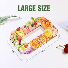 1pc 2025 Candy Number & Letter Cake Box, Suitable For Birthday/Party/Gathering/Weekend Party/Anniversary And Other Occasions