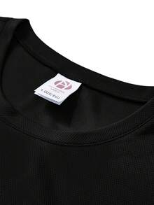 4PCS Men's Performance Long Sleeve T-Shirt - màu đen - Xem 3