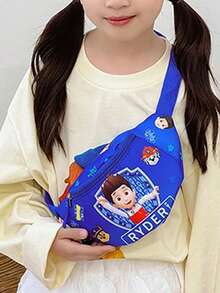 PAW Patrol 儿童胸包可调节斜挎腰包可爱卡通拉链零钱包适合学校旅行背包 - 彩色 - 查看 2