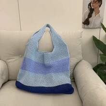 Women Top Handle Bags - 藍色 - 查看 8