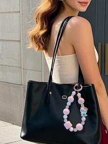 Sanrio 2 قطعة / 1 قطعة سلسلة مفاتيح من القماش المخملي الناعم الإبداعي من سانريو، endded pendant، Phone S، Earphone، Bag Charm، سلسلة المفاتيح، ديكور الخلفي، Pompom Purin Anime Animo موضة، هدية صغيرة جميلة، مناسبة لمفاتيح السيارات والحقائب والهواتف، هدايا رائعة للعائلة والأصدقاء