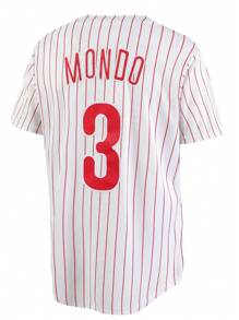 Atonmore Camiseta de béisbol casual de 3 piezas blancas para hombre, camisa deportiva con botones y bordados, para entrenamiento y partidos