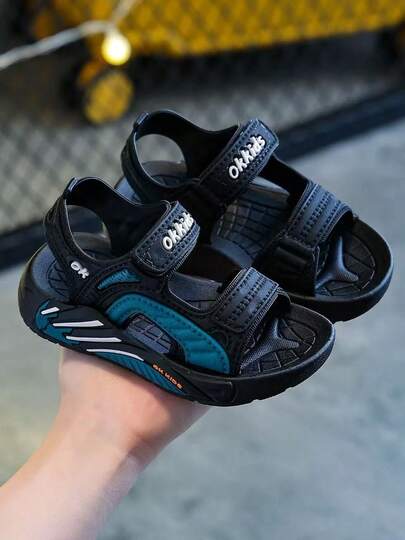 儿童柔软舒适凉鞋，灵活柔软鞋底时尚百搭沙滩鞋，适合男孩和女孩，轻便休闲室内/室外凉鞋，春夏花园鞋