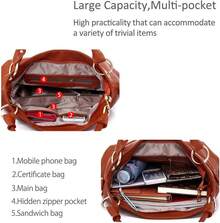 Vintage Leather Tote Bag For Women – High-Quality Shoulder Bag Made Of Soft Leather With An Adjustable Shoulder Strap And An Interior Zipped Pocket – Classic Design With Ample Capacity, Suitable For Everyday Commuting, Shopping, And Casual Dates – Available In Various Colors, Elegant And Practical (The Metal Hardware Is Gold-Tone)