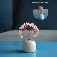 迷你粉水晶树饰品、圣诞餐桌装饰礼物、家居装饰、厨房装饰、房间装饰、派对装饰、装饰工艺品、办公桌装饰、桌面装饰装饰、派对礼物、万圣节装饰、圣诞装饰、万圣节礼物、圣诞礼物。 - 粉色 - 查看 10