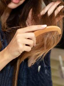 发刷桃木梳静电天然按摩梳子保健梳 - 彩色 - 查看 3