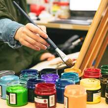 2/6/8/12/24/45/50 件盎司带盖塑料罐 - 透明圆形化妆品容器，适用于山地化妆水、面霜、软膏、身体黄油、化妆品、根蛋白、样品、旅行储存 - 无味、耳封