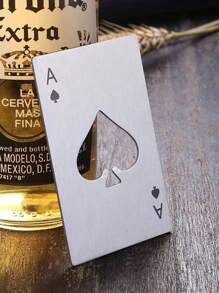 Zagęszczone łopaty i serce przenośny otwieracz do butelek piwa ze stali nierdzewnej, umieść go w swojej torebce i kieszeni