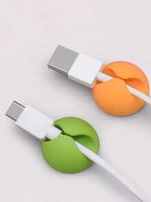 10pcs White Cable Clips, Cable Organizer, Cord Management System, Wire Clip, Desk Cable Holder - Multicolor - View 4