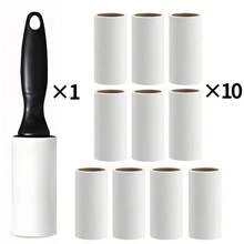 1/5/10卷装可重复使用毛绒毛发去除卷，60张/1个替换装，粘性锋利刷头，适用于宠物毛发，大号锋利去除卷，适用于沙发、家具，网络星期一、星期五、圣诞礼物、圣诞装饰、新年礼物 - 彩色 - 查看 11