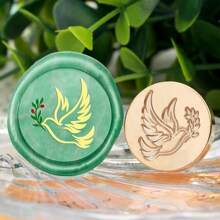 CYFUN DESIGN 1 PC Happy Birthday/With Love/Thank You Words Pattern Wax Seal Stamp Head NO Handle Detachable Sealing Stamp Stamp Head For Letter Invitation Card Wedding Gift Package Holidays,Back To School,School Supplies