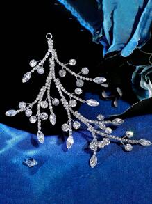 Women Bandana1 Piece Shiny Silver Rhinestone Hairband Elegant Unique Tree Branch Design Headdress Bridal Wedding Plate Hair Decoration Hair Accessories Daily Simple Casual Accessories Turban Headband
