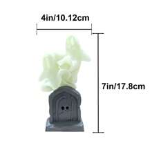 1 件可爱鬼魂墓碑家居装饰，万圣节发光鬼魂墓碑装饰，恐怖氛围万圣节装饰，万圣节的绝佳礼物