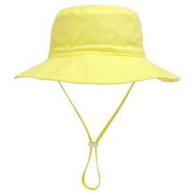 1 pezzo Cappello da sole per bambini in tinta unita, traspirante, protezione solare, cappello da spiaggia in tessuto leggero per uso esterno quotidiano - A - Visualizzare 44