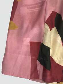 女士时尚高腰花卉印花休闲沙滩度假裙，春夏 - 彩色 - 查看 6