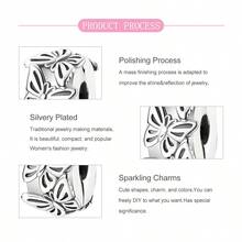 S925镀银，多种款式定位扣供您选择，夹扣锁设计，小巧尺寸，轻松搭配各种手链和项链。它们可以让您的珠宝组合更加个性化，轻松打造您的独特风格，让每件串珠配饰都更加与众不同。 - 銀色 - 查看 9