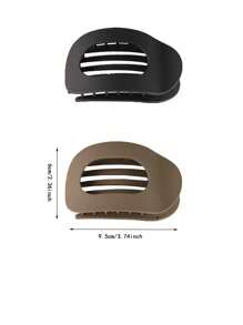 4 stuks/1 stuk minimalistische matte platte holle ellips grote haarklemmen, hoogwaardige elegante knot-opgestoken paardenstaartklemmen voor vrouwen, geschikt voor dagelijks gebruik, buiten, sport, bijeenkomsten, thuis, matchend, geweldig cadeau voor Moederdag, Pasen, Thanksgiving