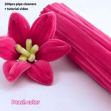 200/250/371/500 piezas Limpiadores de pipas mixtos en rojo con video tutorial. Tallo de chenilla plegable para manualidades, limpiador de pipas de Navidad para manualidades DIY y limpieza, suministros de manualidades, artesanía y decoración, regalo de graduación, regalo de cumpleaños - Serie roja - Ver 16
