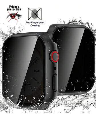 三合一隐私屏幕保护膜 + 表壳，兼容 - 防刮、防摔、防水手表配件，男女适用 - 兼容 Ultra 2/Ultra 49mm、Series 10(42mm)/10(46mm)、SE/8/7/6/5/4/3/2/1