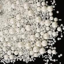 Perlas blancas rociadas, decoraciones para pasteles para hornear, adornos de helado y decoración de galletas, suministros para de boda LAZ9 - Mezclado - Ver 1