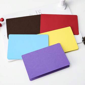 10pcs Blank Foldable Cards For Handwritten, Doodle, Minimalist Lettering, Suitable For Birthday, Valentine's Day, Party Gifts, Back To School Gifts