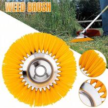 8 Inch Nylon Brushcutter Strimmer Brush Head For Moss And Path  Removal - one-size - View 7