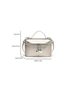 Minimalist Luxury Women's Shoulder Bag, Crossbody Bag, Insta-Famous Small Square Bag, Box Bag, Simple Yet Versatile Design, New Ladies Handbag, Fashionable, Elegant, Simple, Personalized, Versatile, Classic, For Commute, Office, Date, Daily, Shopping, Afternoon Tea