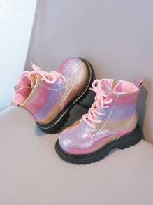 Kinder Herbst/Winter neue Mode Stiefel, Mädchen Prinzessinnen Stil vielseitige Knöchelstiefel geeignet für Mädchen Spielzeit, Fotoshootings, Ausgehen