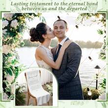 Memorial Wedding Chair Sign For Ceremony Save A Seat For Someone In Heaven Reserved Seat Decorations - Ivory - View 7