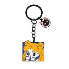 1pc Cartoon Anime Beautiful Girl Warrior Keychain, Bag Pendant