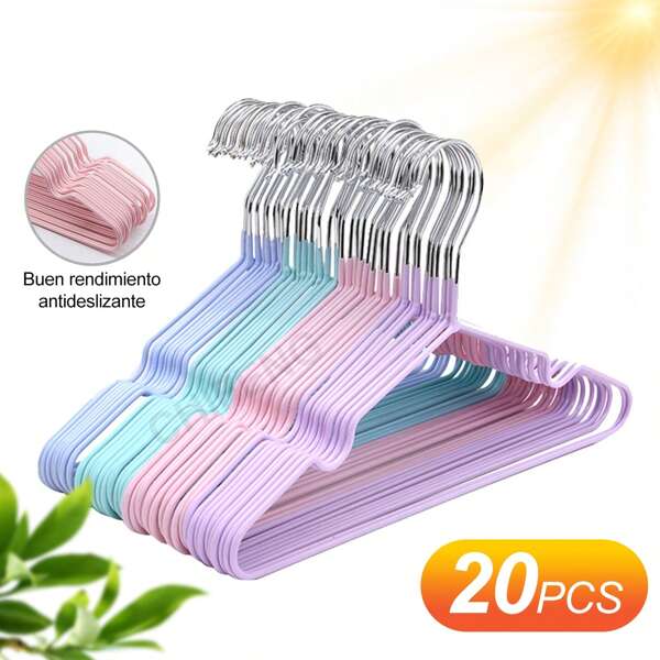 20PCS/50PCS gancho de secado de metal antideslizante para el hogar y tendedero, se puede secar ropa para niños y adultos