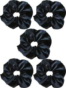 半条装黑色天鹅绒发圈，带隐藏口袋；大号黑色多功能发饰收纳袋；返校必备；便携式零钱包及收纳袋；沙滩包；马尾发圈；发绳；发圈；发饰 - 彩色 - 查看 20