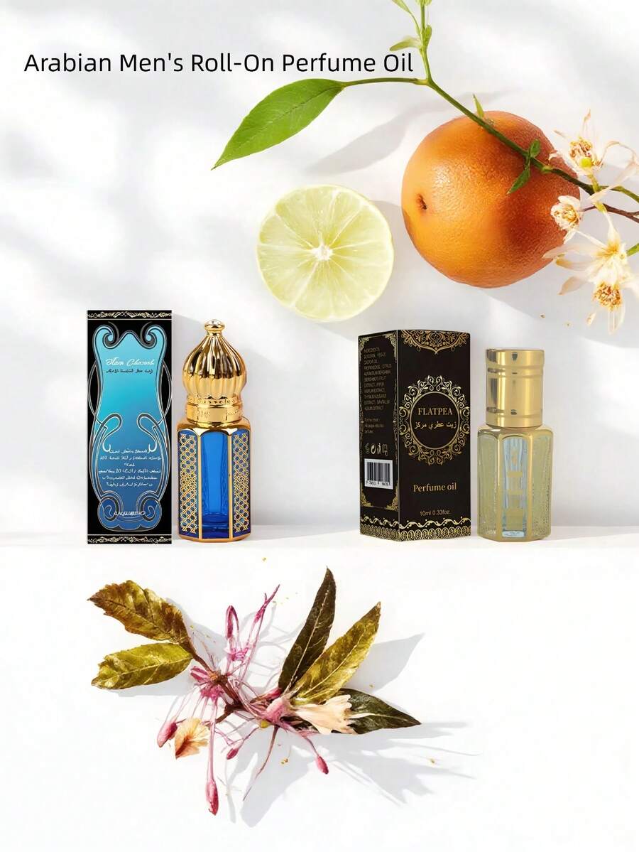 FLATPEA 10ml Arabian Fragrance For Men. Long-Lasting Arabian Style Perfume That Exudes Captivating Charm, Suitable For All Occasions.
