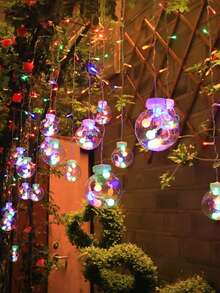 Đèn nhiều màu/Ánh sáng ấm áp Đèn dây ước nguyện Đèn trang trí ngày lễ Đèn dây, USB có điều khiển từ xa - 8 chế độ chiếu sáng, 108 đèn LED và 12 quả cầu ước nguyện - Quả cầu may mắn cho Giáng sinh, Ngày lễ tình nhân, Tụ họp gia đình, Phòng ngủ, Tiệc tùng, Trong nhà, Trang trí lễ hội, Treo tường, Sân & Vườn cỏ Đèn dây trong nhà. Đèn dây Trang trí Giáng sinh Quà tặng Giáng sinh Trang trí Giáng sinh - Nhiều màu - Xem 2