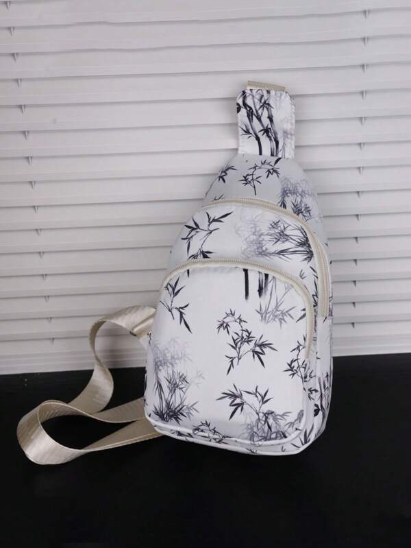 Versatile Embroidered Plaid Pattern Women Shoulder Crossbody Bag